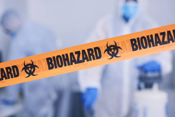 Professional Biohazard Cleanup technician working in Santaquin, UT